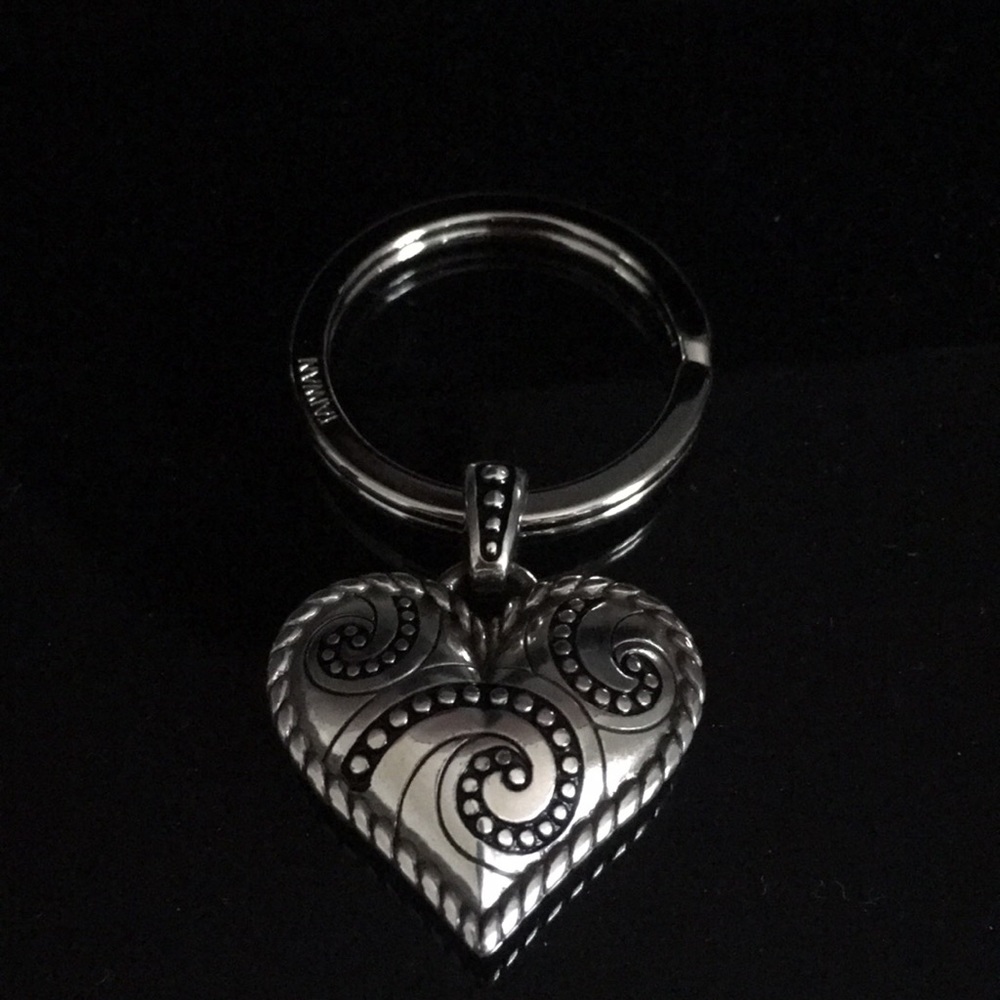 Brighton keychain and blue stone flower necklace